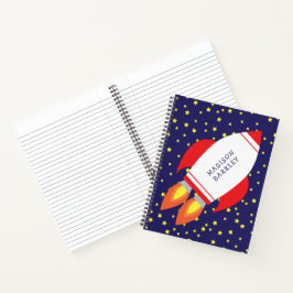 Cuaderno Barco Cohete Infantil Espacio Exterior Lindo