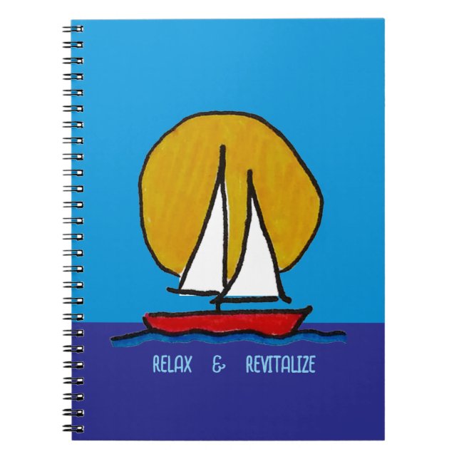 Cuaderno Barco de vela al sol (Frente)