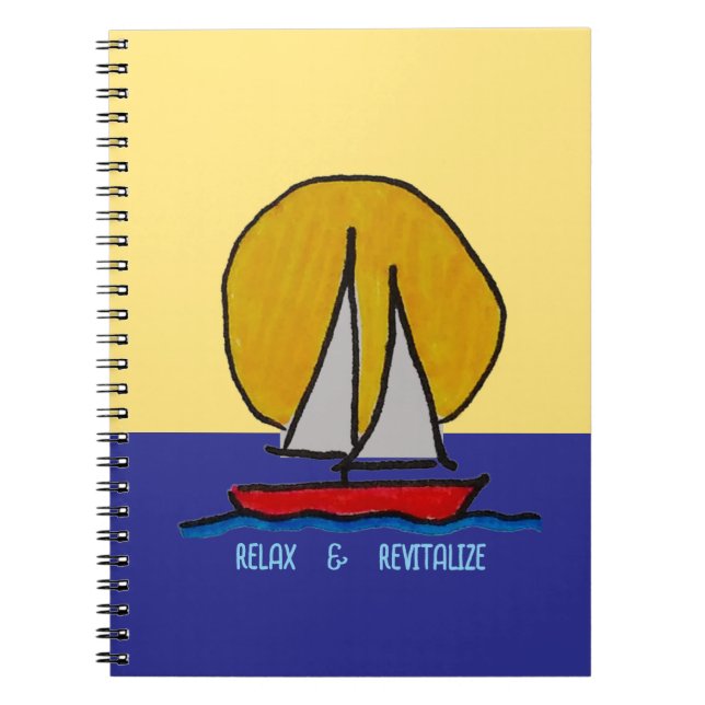Cuaderno Barco de vela al sol (Frente)