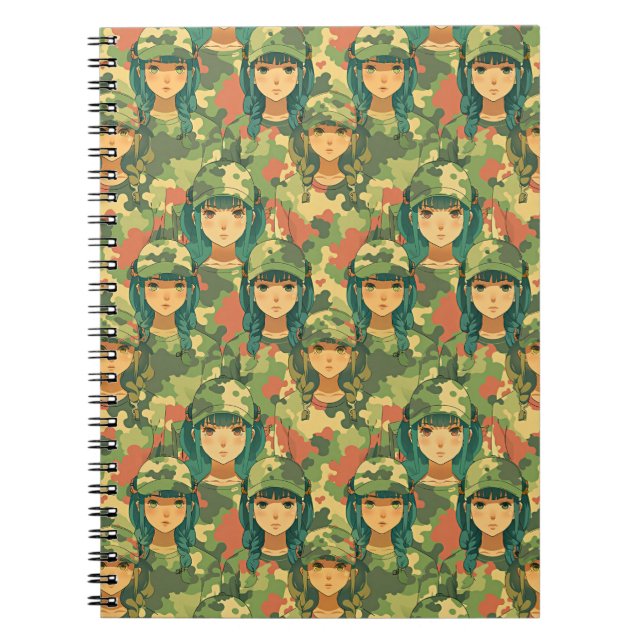 Cuaderno Barco de vela con escarlata patrón acuático (Frente)