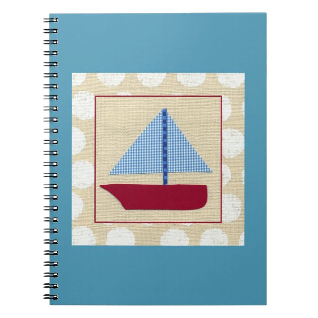 Cuaderno Barco de vela infantil por Chariklia Zarris (Frente)