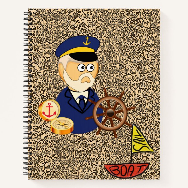 Cuaderno Barco de vela para portátiles en espiral (Anverso)
