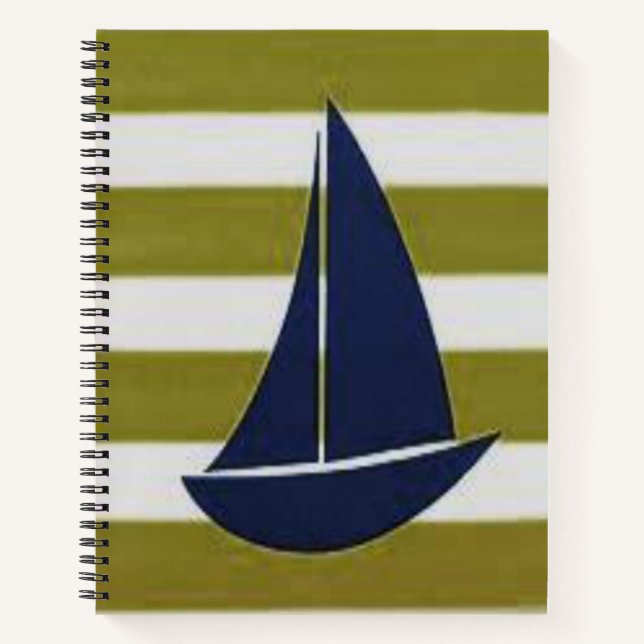 Cuaderno Barco de vela para portátiles en espiral (Anverso)