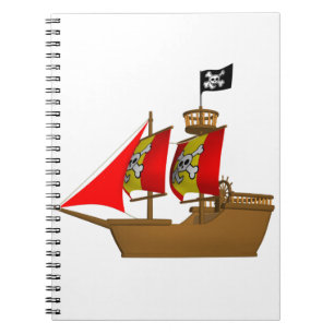 Cuaderno Barco pirata marítimo