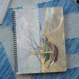 Cuaderno Barcos de pesca en la playa de Vincent Van Gogh,