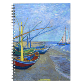 Cuaderno Barcos de pesca Playa Saintes-Maries Van Gogh Fine