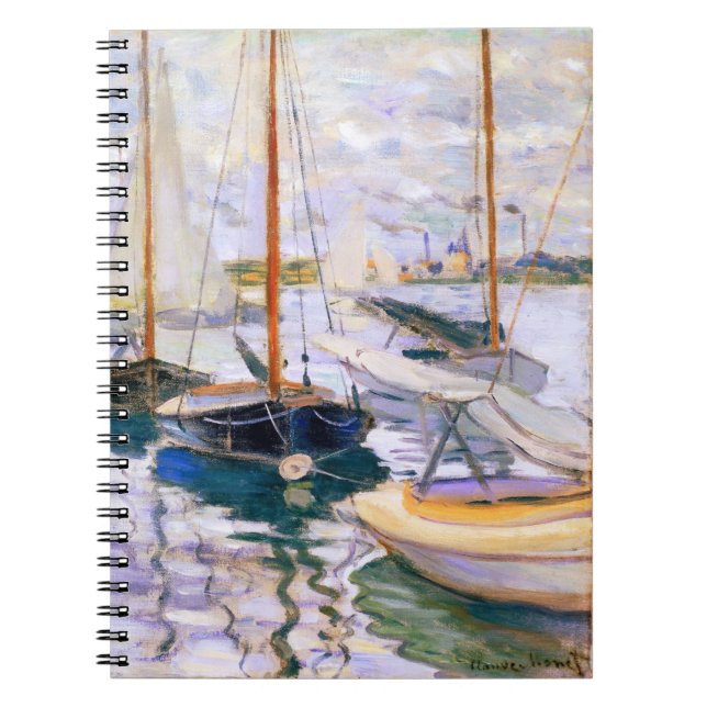 Cuaderno Barcos de vela en el Sena del Petit Claude Monet (Frente)