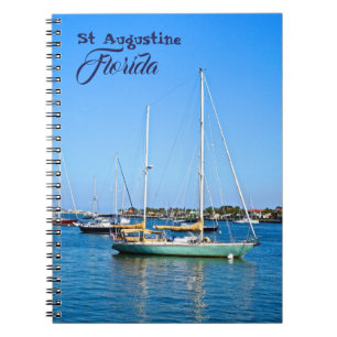 Cuaderno Barcos de vela en la bahía de Matanzas St. Augusti
