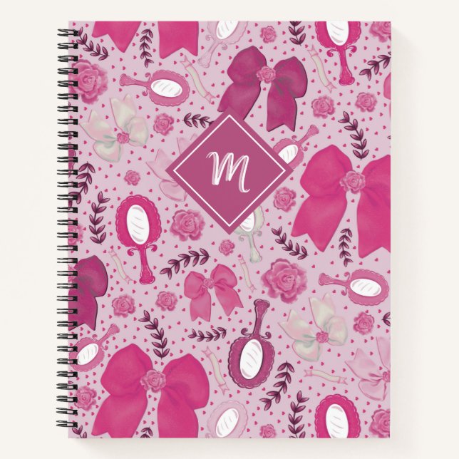 Cuaderno Barcos rosados románticos y Rosas (Anverso)