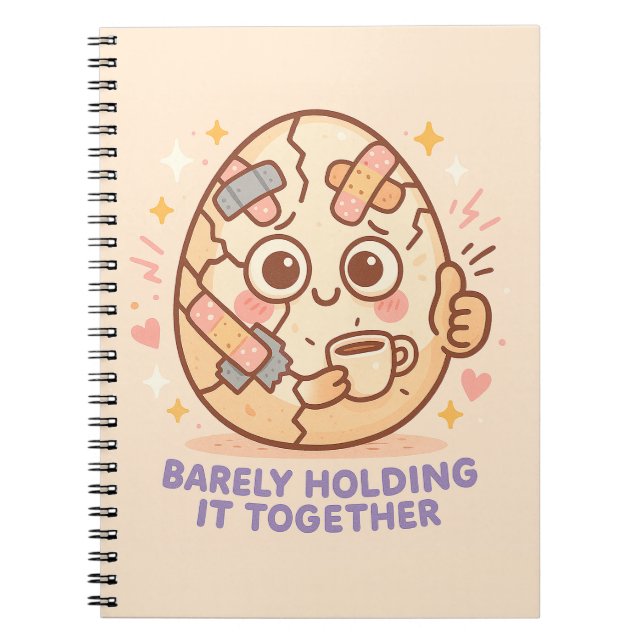 Cuaderno Barely Holding It Together (Frente)
