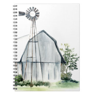 Cuaderno Barn gris acuarela