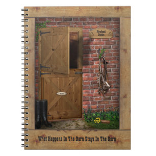 Cuaderno Barn Notebook with customizable text