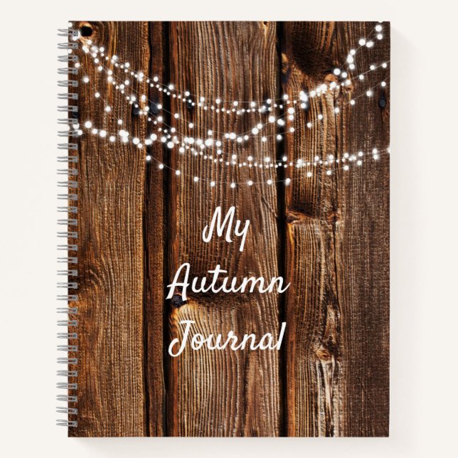 Cuaderno Barn Wood y String iluminan el periódico ruso Scra (Anverso)