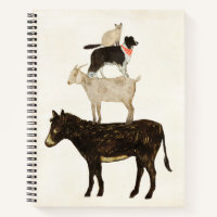 Barnyard Buds: burro, cabra, perro, gato