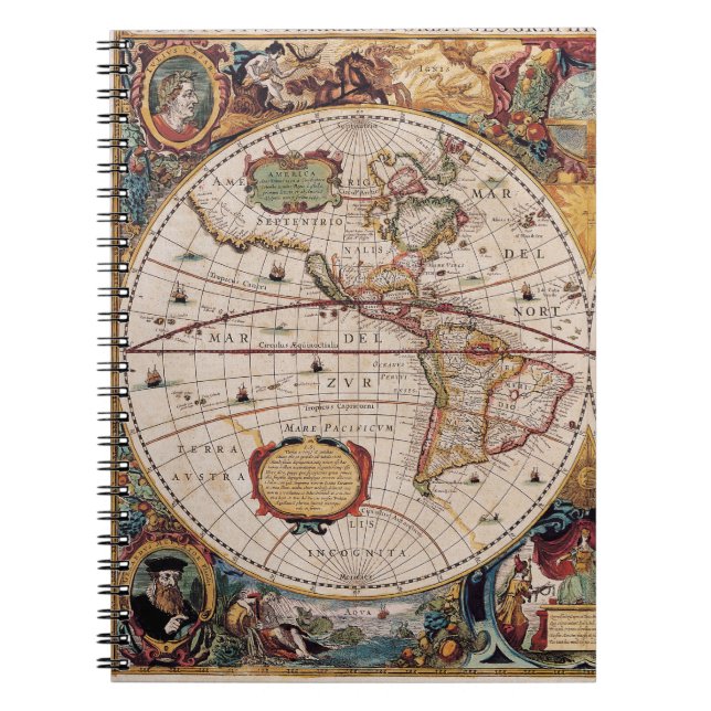 Cuaderno Baroque Americas Mapa de arte (Frente)
