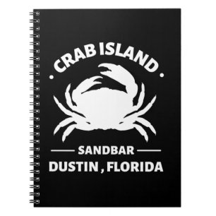 Cuaderno barra de arena de la isla del cangrejo florida