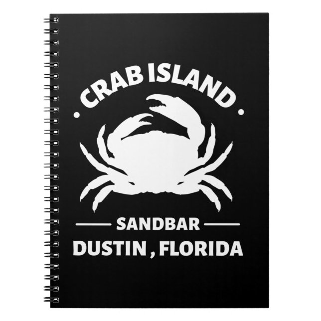 Cuaderno barra de arena de la isla del cangrejo florida (Frente)