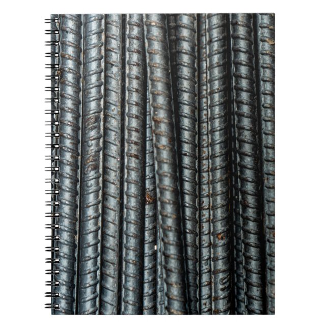 Cuaderno Barras metalizado negras (Frente)