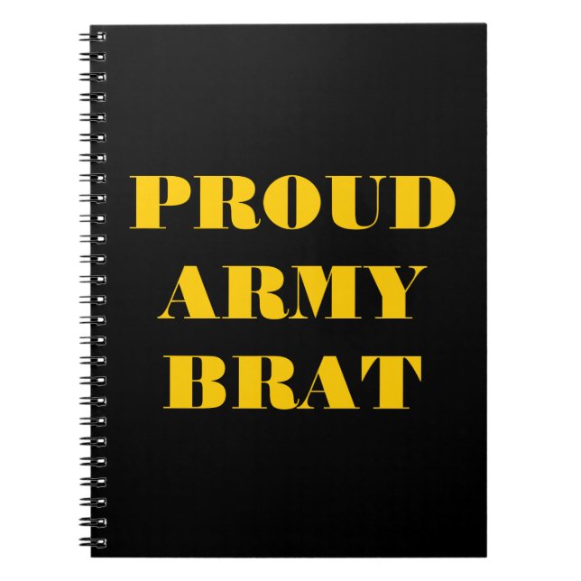 Cuaderno Barrera del Ejército Orgulloso del Bloc de notas (Frente)