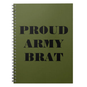 Cuaderno Barrera del Ejército Orgulloso del Bloc de notas