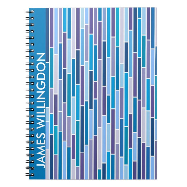 Cuaderno Barrido en un bloc de notas azul (Frente)