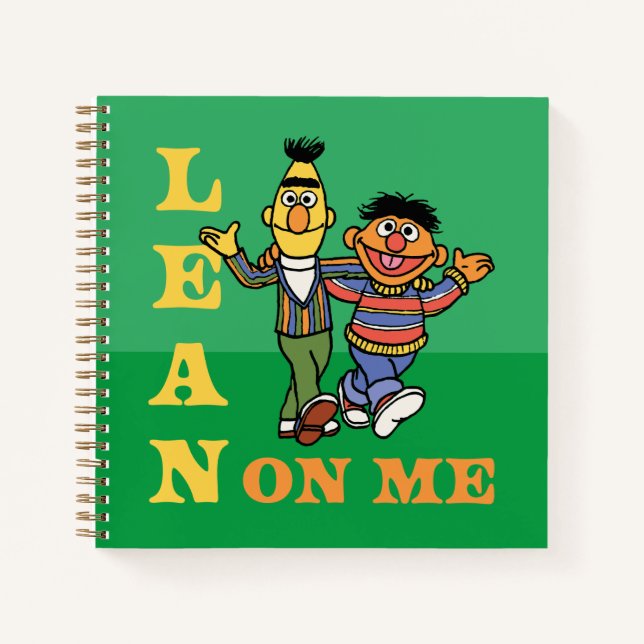 Cuaderno Barrio Sésamo | Bert y Ernie Lean sobre mí (Anverso)
