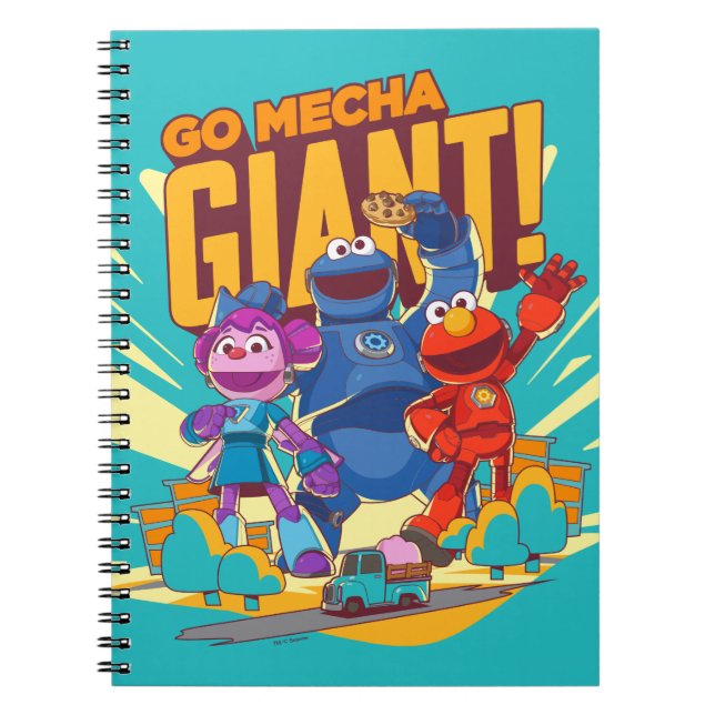 Cuaderno Barrio Sésamo | Edificios Mecha | Añadir nombre (Frente)