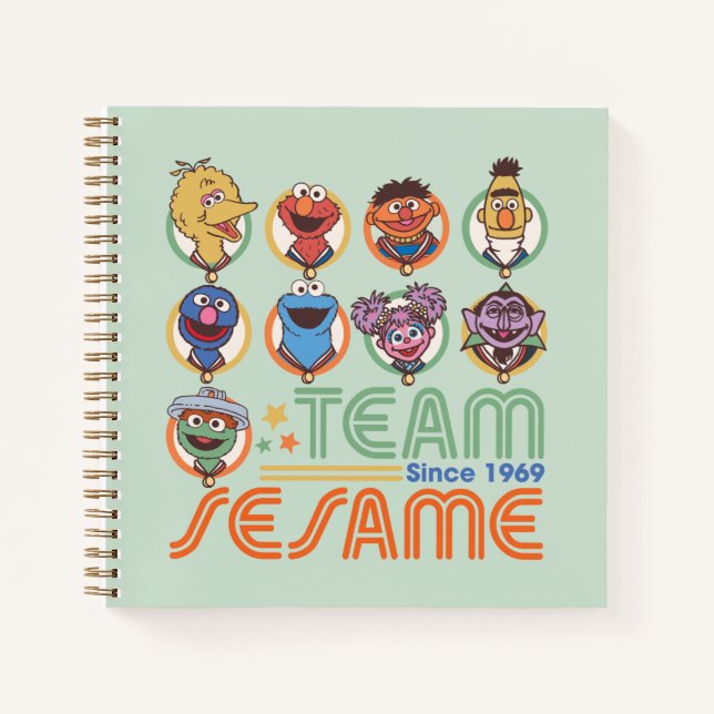 Cuaderno Barrio Sésamo | Equipo Sesame desde 1969 (Anverso)
