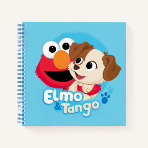 Cuaderno Barrio Sésamo Insignia Elmo y Tango