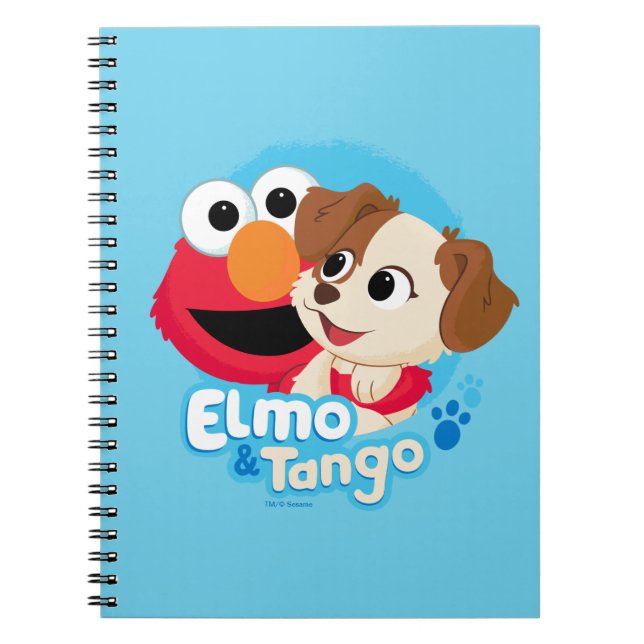 Cuaderno Barrio Sésamo | Insignia Elmo y Tango (Frente)