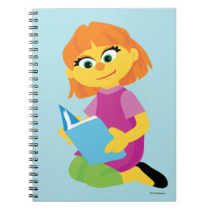 Cuaderno Barrio Sésamo   Julia leyendo un libro