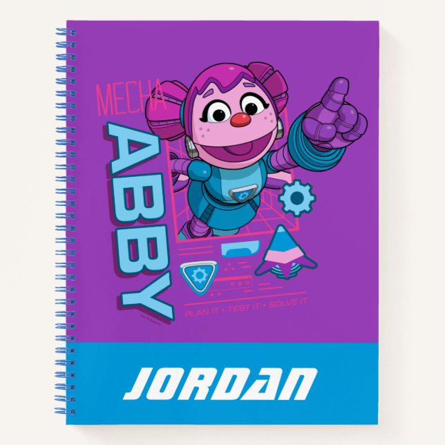 Cuaderno Barrio Sésamo | Mecha Builders Abby | Añadir nombr (Anverso)