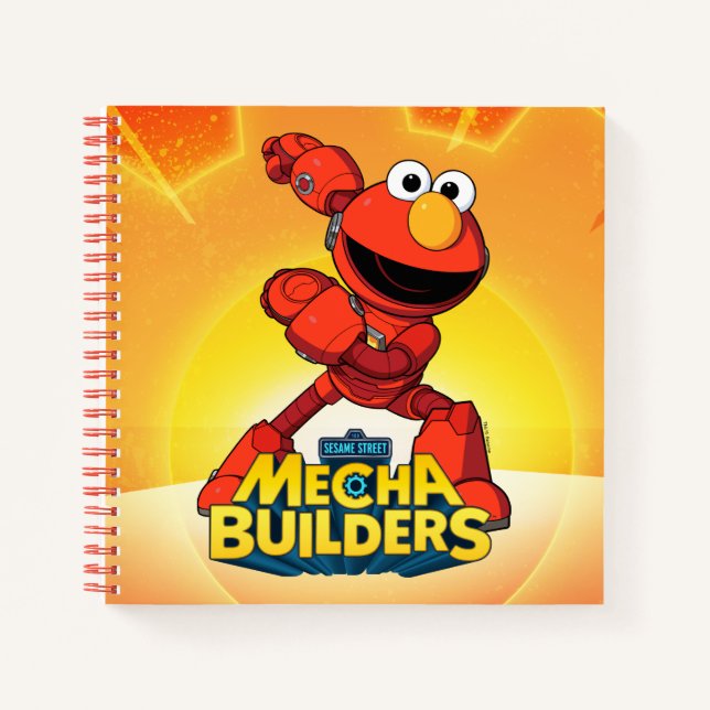 Cuaderno Barrio Sésamo | Mecha Builders Elmo (Anverso)