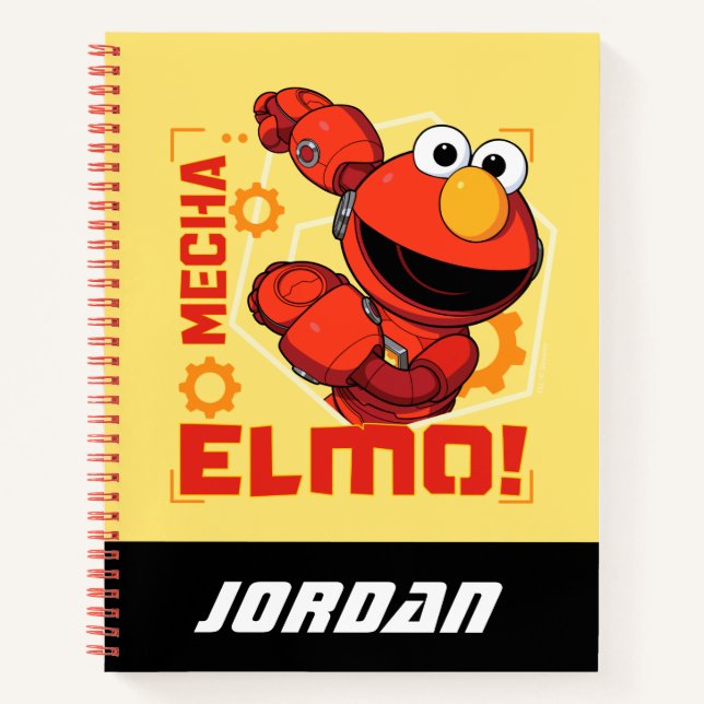 Cuaderno Barrio Sésamo | Mecha Builders Elmo | Añadir nombr (Anverso)