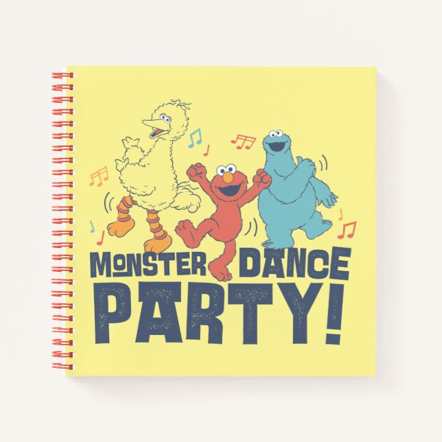 Cuaderno Barrio Sésamo | Monster Dance Fiesta (Anverso)