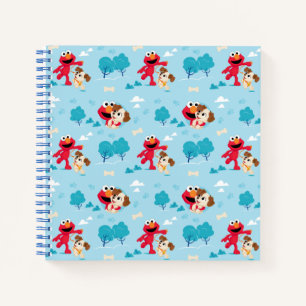Cuaderno Barrio Sésamo Patrón de elmo y tango