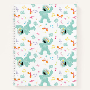 Cuaderno Barrio Sésamo   Patrón de gribble de música de 