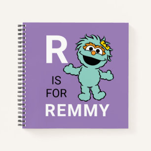 Cuaderno Barrio Sésamo   R es para Rosita   Añadir su nom