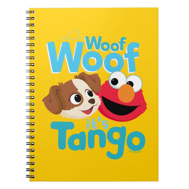 Cuaderno Barrio Sésamo | Woof Woof It's Tango & Elmo (Frente)
