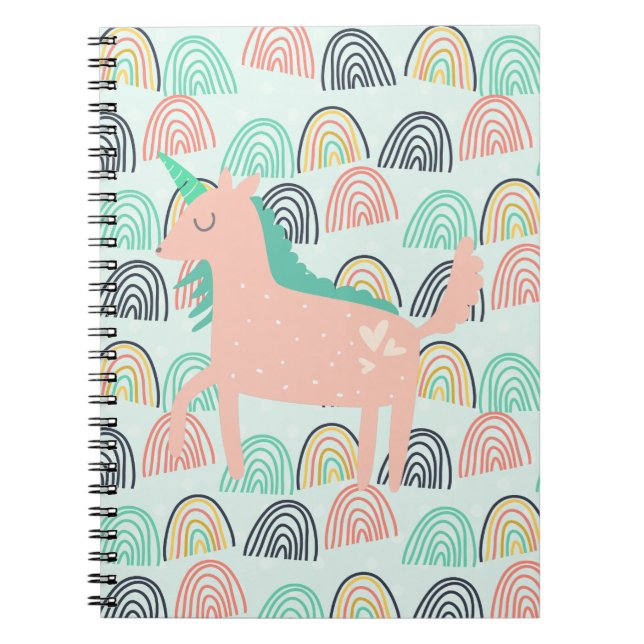 Cuaderno Barrios de lluvia y Unicornios (Frente)