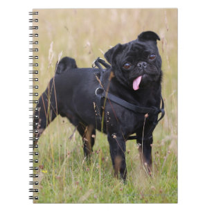 Cuaderno Barro amasado negro que pega hacia fuera Tounge