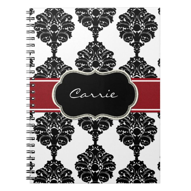 Cuaderno barroco blanco y negro (Frente)