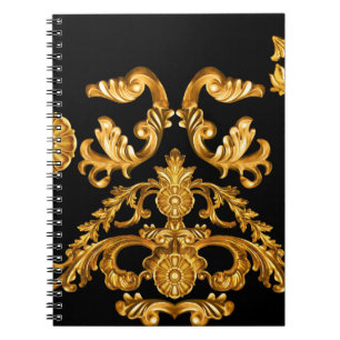 Cuaderno Barroco dorado, elementos ornamentales.