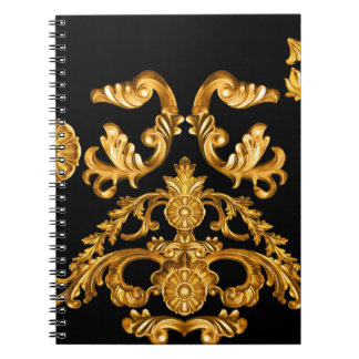 Cuaderno Barroco dorado, elementos ornamentales.