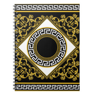 Cuaderno Barroco dorado: Frontera negra griega