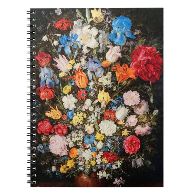 Cuaderno Base de flores con joyas, monedas y conchas, 1606 (Frente)