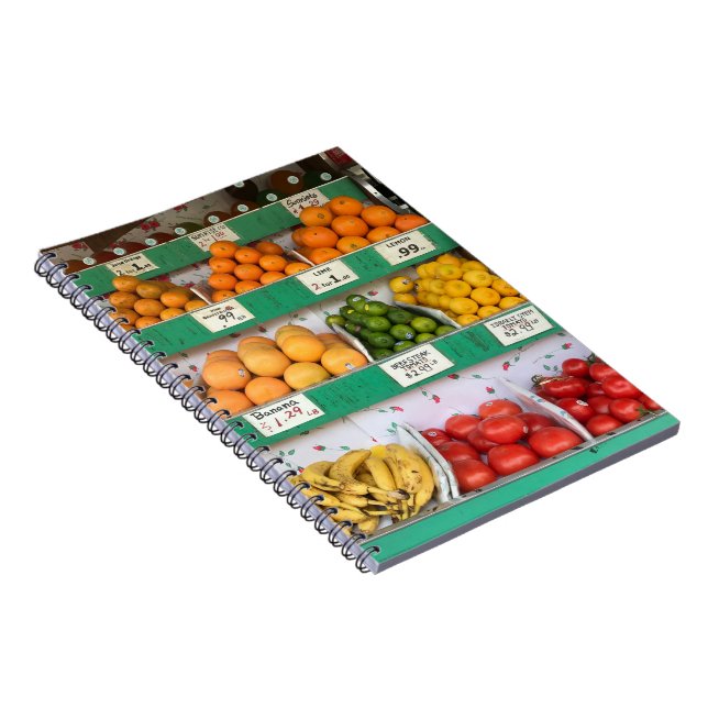 Cuaderno Base de frutas, Columbus Avenue, Nueva York, NYC (Lado Derecho)