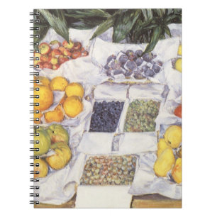 Cuaderno Base de frutas de Gustave Caillebotte, arte vintag