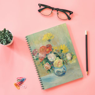 Cuaderno Base de Rosas y Dahlias Renoir