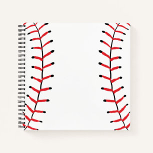 Cuaderno Baseball Seams Deportes Estilo Béisbol Tema